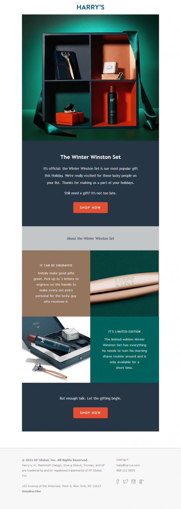 Harry's - Template para Email Marketing