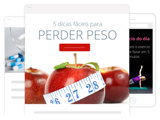 soluções de saúde exemplo de landing page